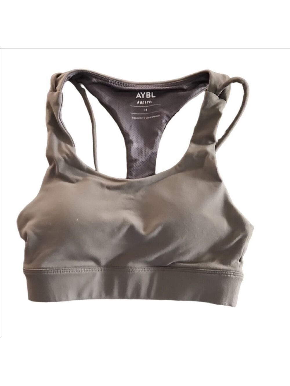 AYBL Women's Charcoal Sports Bra